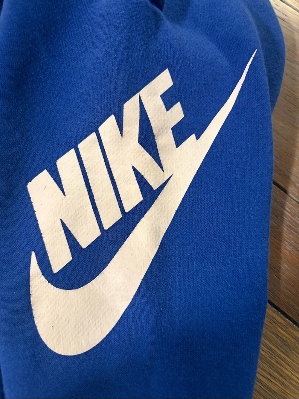 Nike Kids Blue Sweat Joggers with White Logo 2T - Picture 3 of 4
